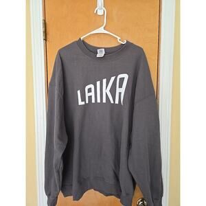 LAIKA Hoodie 2XL Grey Unisex Coraline Employee Sweatshirt